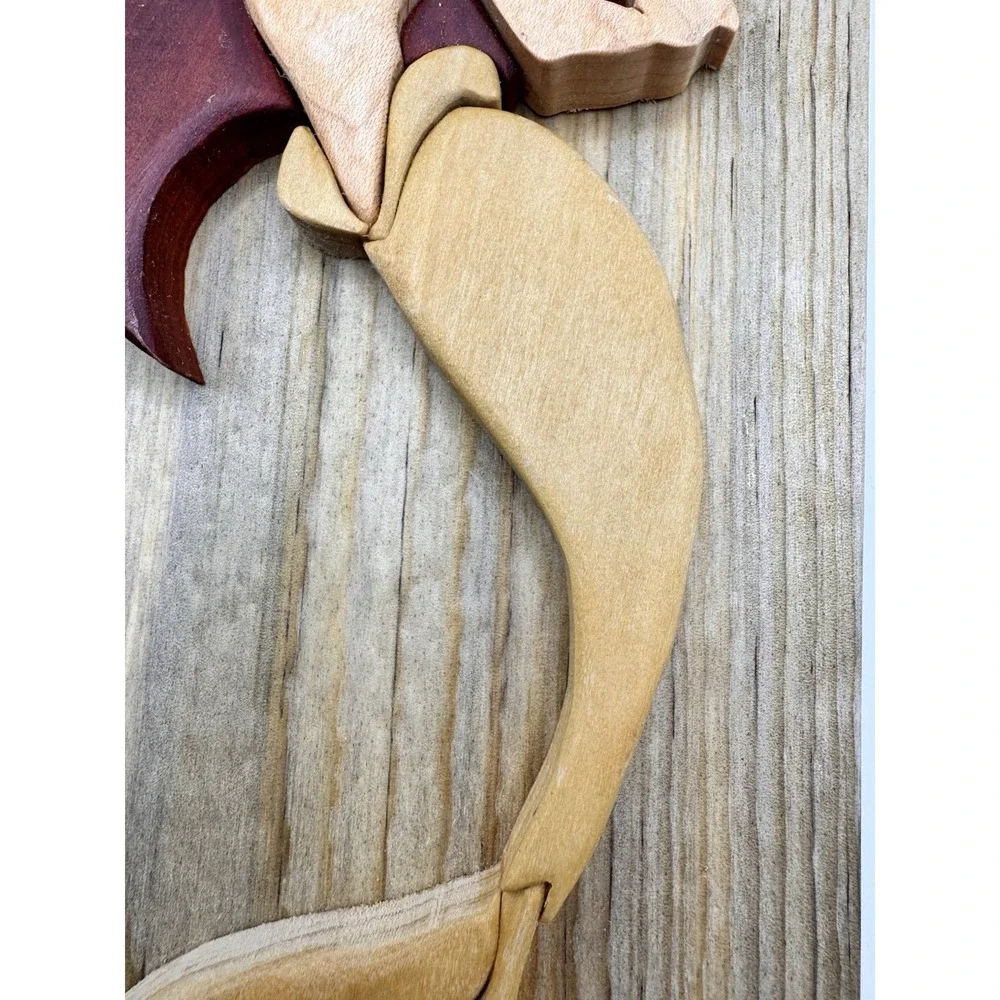 Wood Mermaid Wall Hanging Plaque‎ Hand Carved Nautical Beach Coastal Decor
